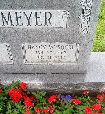 Nancy Wysocki Lohmeyer 1962 2012 Find A Grave Memorial