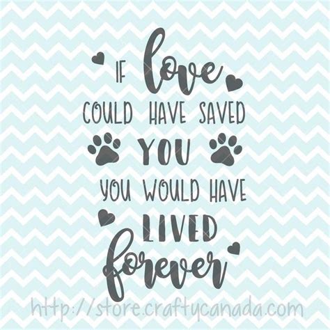 If Love Could Have Saved You SVG And PNG Pet Loss Quote Pet Loss SVG