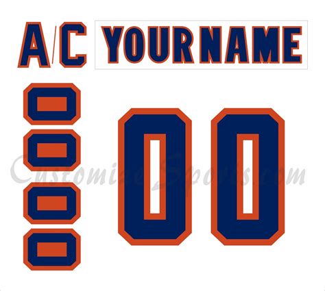 Edmonton Oilers Customized Number Kit For 1980-1981 Home Jersey - Customize Sports