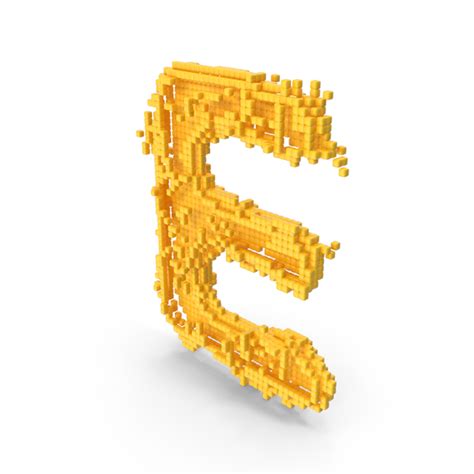 Yellow Pixel Art Assembling Capital Letter E PNG Images & PSDs for ...