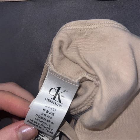 CALVIN KLEIN Bralets Nude Size Small Depop