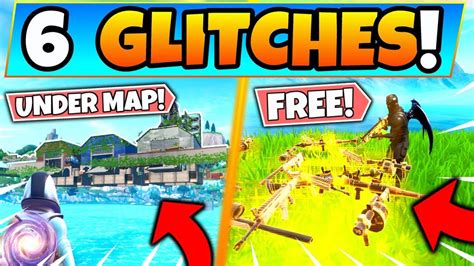 Fortnite Glitches 6 GLITCHES YOU CAN DO RIGHT NOW Under The Map