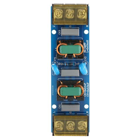 Emi High Frequency Two Stage Power Low Pass Filter Board For Power Supply 25a