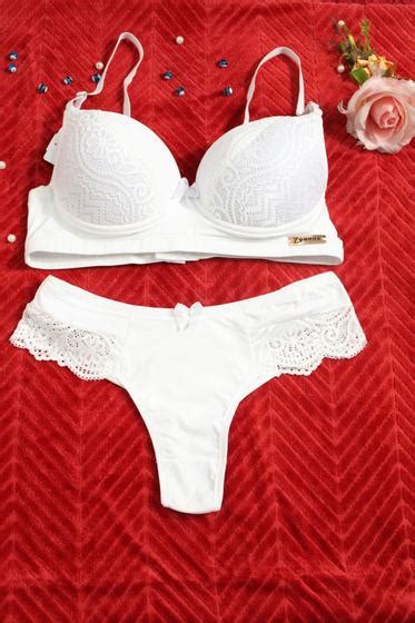 Lingerie Zyane Branca Calcinha Normal Calcinha Magazine Luiza