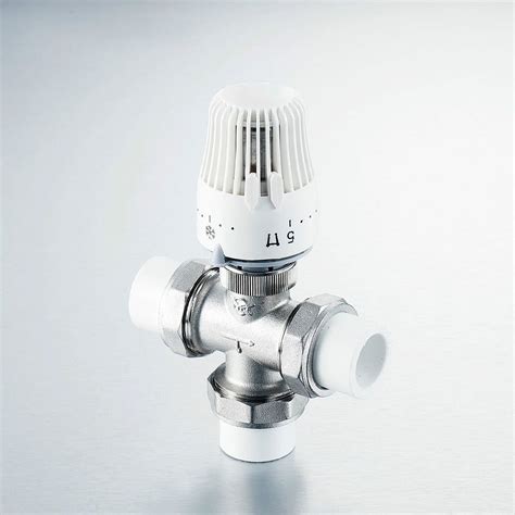 Dn25 Dn32 Automatic Thermostatic Control Valve Brass 3 Way Ppr Pipe Thermostat Valve Underfloor