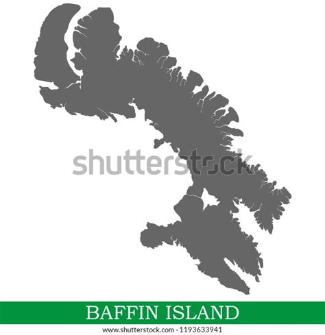 High Quality Map Baffin Island Island Stock Vector (Royalty Free) 1193633941 | Shutterstock