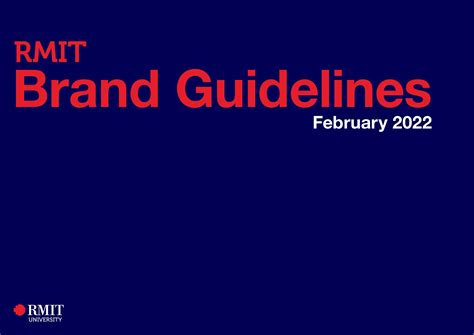 rmit university branding style guides