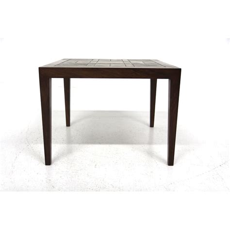 Mesa Auxiliar Vintage De Palisandro De Severin Hansen Para Haslev