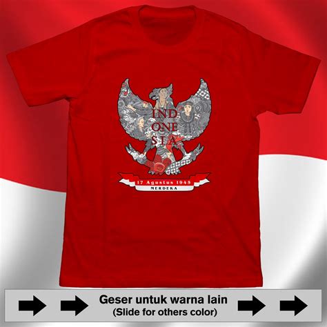 Jual T Shirt Hari Kemerdekaan Indonesia 2 Dewasa Dan Anak Shopee