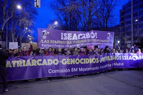 El Feminismo Sigue Sin Despegar En Madrid Tras La División 34000 Mujeres Se Manifiestan En Dos