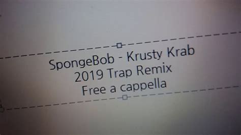 SpongeBob Krusty Krab 2019 Trap Remix Free a cappella フリーアカペラ A