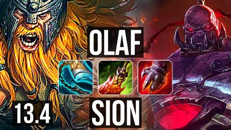 Olaf Vs Sion Top Rank Olaf Winrate Solo Kills