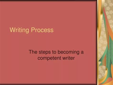 Ppt Writing Process Powerpoint Presentation Free Download Id1109821