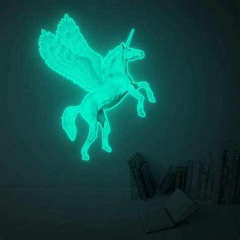 Moonlight Unicorn Glow In The Dark Night Light By I3lab On Etsy Dark