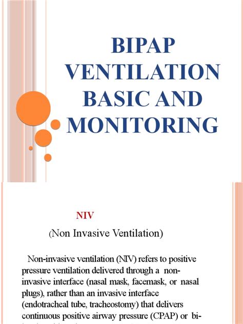 Bipap Ventilation Basic And Monitoring Pdf Respiration