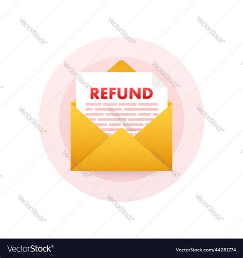 Refund Money Icon Return Money Stock Royalty Free Vector