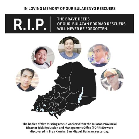 Rsa Hails Fallen Bulacan Rescuers Provides P Million Financial And