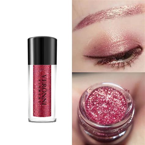 Brand Shimmer Shining Eyeshadow Powder Metallic Glitter Single Red