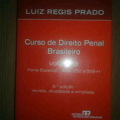 Curso De Direito Penal Brasileiro Volume 3 Luiz Regis Prado Livro