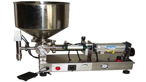 Pneumatic Cream Lotion Paste Filling Machine With Vertical Hopper