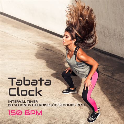 Tabata Clock Interval Timer 20 Seconds Exercises 10 Seconds Rest 150