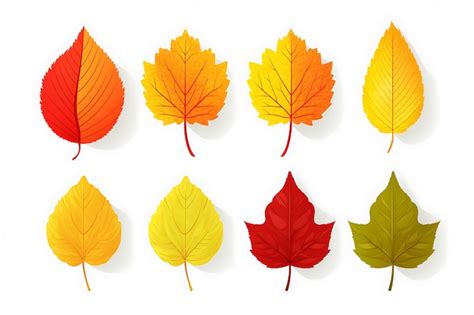 Premium Vector Set Of Different Autumn Leaves