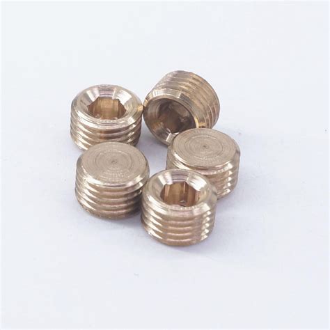 Lot Bspp Male Thread Brass Pipe Countersunk Plug Internal Hex