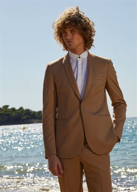 Costume Sur Mesure Camel Collection 02 Rives Paris