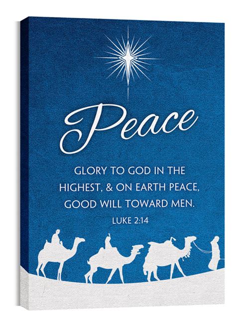 Advent Peace Canvas Print - Church Wall Art - Outreach Marketing