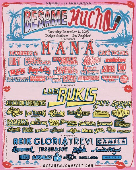 Who Is Performing Besame Mucho Festival