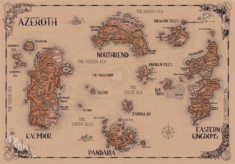 I Made An Updated World Of Warcraft Map For The Dragonflight Expansion