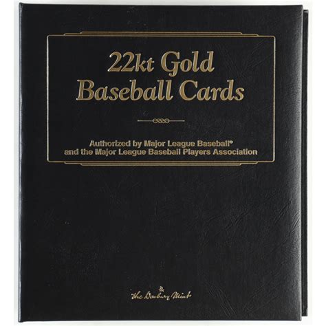 Complete Set Of Danbury Mint Kt Gold Baseball Cards In