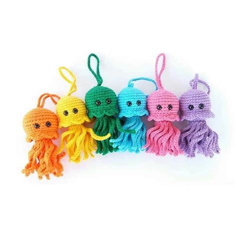 Amigurumi Jellyfish Keychain Free Crochet Pattern Love Knitting