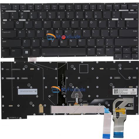 Keyboard For Lenovo ThinkPad P1 Gen 5 X1 Extreme Gen 5