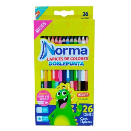 COLORES NORMA DOBLE PUNTA 13 COLORES 4 2MM