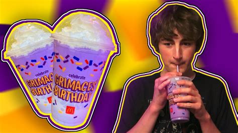 Mcdonalds Grimace Shake Review Youtube