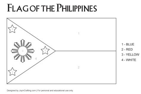 Philippine Flag Coloring Sheet Joy In Crafting In Philippine