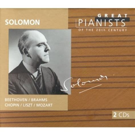 Great Pianists Of Th 20thc Solomon Amazones Cds Y Vinilos