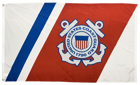 Coast Guard Official Mark Racing Stripe” 3×5 Flag I Americas Flags