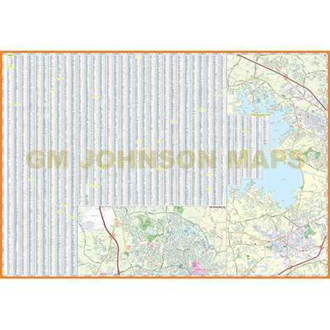 Columbia / West Columbia, South Carolina Street Map - GM Johnson Maps