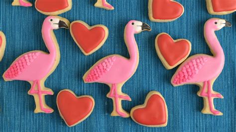 Flamingo Cookies Hanielas Valentine Sugar Cookies Flamingo Themed