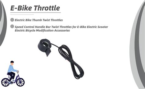 Vgeby Thumb Throttle Speed Control Handle Bar Twist Throttles For E