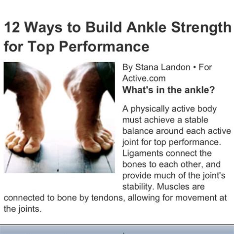 Ways To Build Ankle Strength For Top Performance Ankle