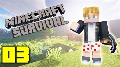 Minecraft Survival 03 Jak Zacząć Kopać Diamenty Youtube