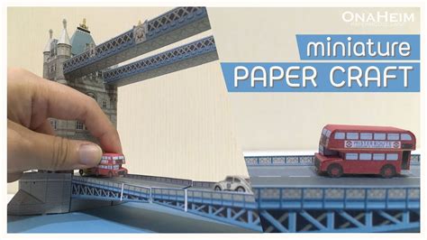 Miniature LONDON BUS Paper Craft Papermodel Papertoy YouTube