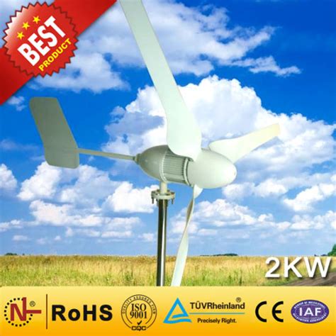 China Horizontal Axis Wind Turbine Generator 2kw Home Use Wind Power