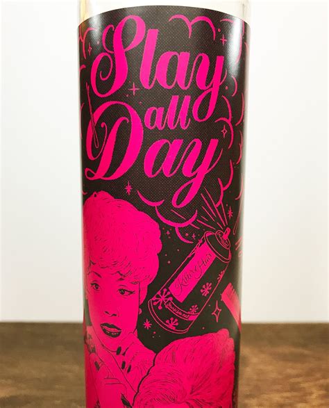 Slay All Day 7 Day Altar Candle Saint Candle Etsy