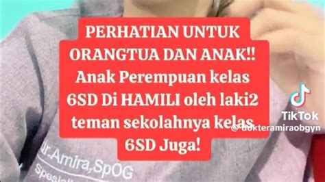 PERHATIAN UNTUK ORANG TUA DAN ANAK Anak Perempuan Kelas 6 SD Di