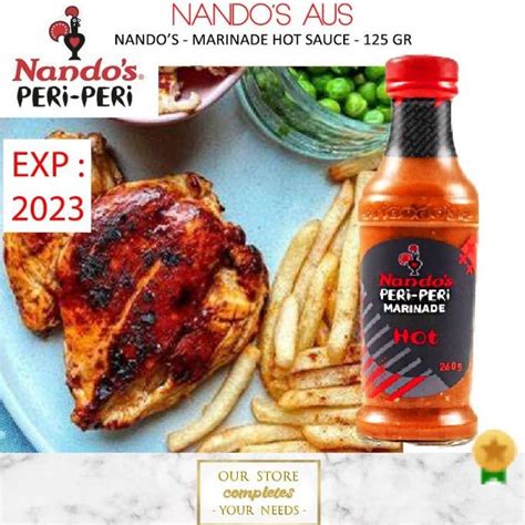 Jual NANDO S PERI PERI MARINADE HOT SAUCE NANDOS GARLIC MILD MEDIUM PERI Shopee Indonesia