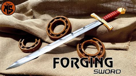 Forging A Sword Out Of Rusted Bearings Masi Channel Youtube
